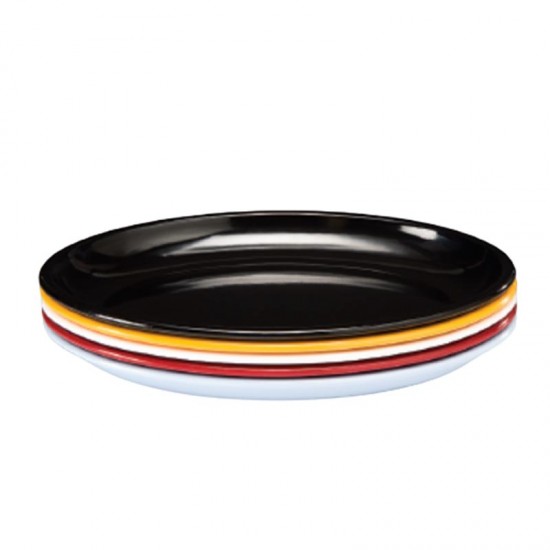 Zicco K-2036 Oval Melamin Teşhir Tabağı, 48x34x5.5 cm, Sarı